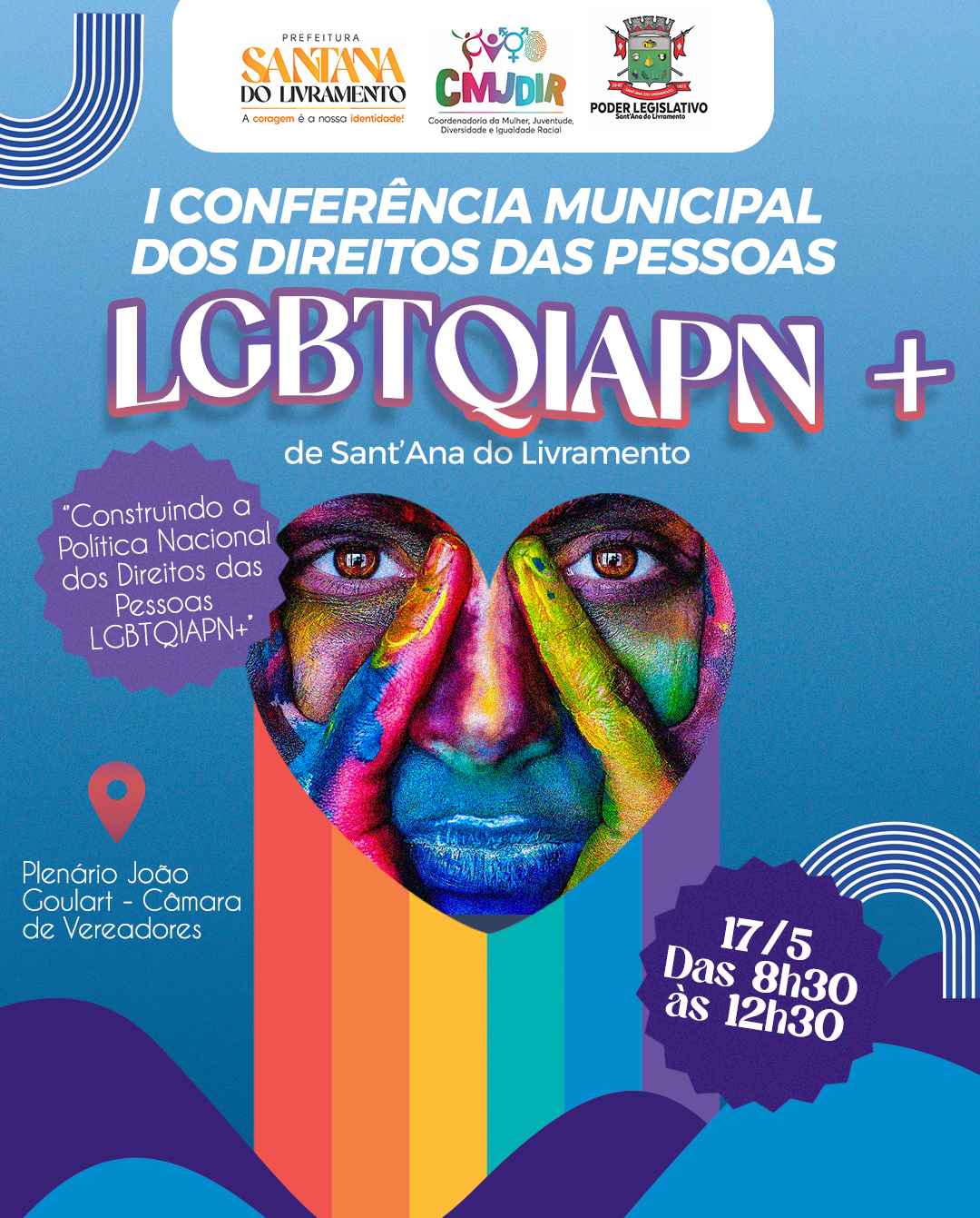 vem-ai-a-i-conferencia-municipal-dos-direitos-das-pessoas-lgbtqiapn-de-santana-do-livramento